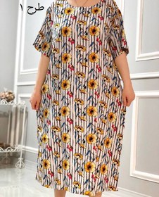 تصویر پیراهن نخی شایلین سایز آزاد 