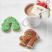 تصویر پک سه تایی کاتر جینجرمن(آدمک زنجبیلی)،بابا نوئل و کاج لب فنجانی 