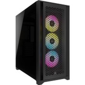 تصویر Corsair iCue 5000D RGB Airflow Mid-Tower PC Case - Black 