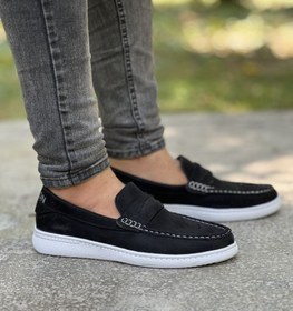 تصویر کفش کالج مردانه مشکی 