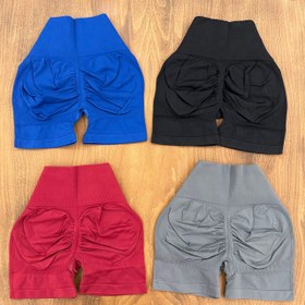 تصویر شورتک سیملس کمر گنی 