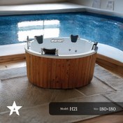 تصویر وان حمام و جکوزی استار وان مدل H21 سایز 180*180 