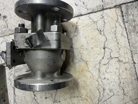 تصویر شیر توپی 1/2 1 اینچ دو تیکه کلاس 150 STEM SS316 SEAT RTFE BALL SS316 BODY CF8M BALL VALVE 1 1/2" #150 BODY CF8M BALL SS316 SEAT RTFE STEM SS316