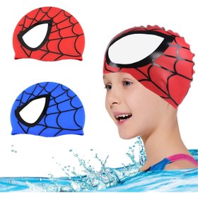تصویر کلاه شنا بچگانه دو عددی (سن ۳-۱۲) برند syosi 2 Pack Kids Swim Cap (Age 3-12), Durable Silicone Swimming Cap for Kids Youths, Kids Swimming Caps Unisex Waterproof Water Sport