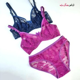 تصویر ست لباس زیر فانتزی عروس رنگ سفید مارک ژوبین - سفید / 75 Set short o sootian aroos sefid brand Joubin