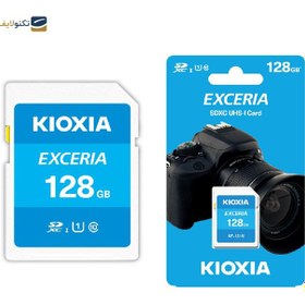 تصویر کارت حافظه SDXC کیوکسیا مدل EXCERIA کلاس 10 استاندارد UHS-I سرعت 100MBps ظرفیت 128 گیگابایت Kioxia Exceria 128GB