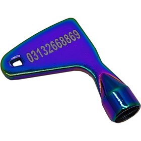 تصویر کلید درب آسانسور مدل MOB-02 فلزی مبتکران آسانسور Mobtakeranlift هفت رنگ 