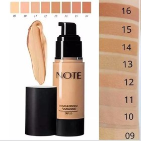 تصویر کرم پودر نوت سری Mattifying Extereme Wear تحت لیسانس شماره 09 - 11 Note Mattifying Extereme Wear Foundation 09