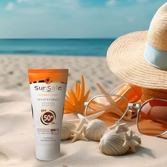 تصویر کرم ضدآفتاب روشن کننده سان سیف SPF50 