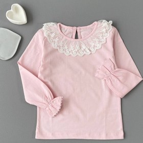 تصویر شومیز یقه توری 