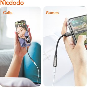 تصویر تبدیل Mcdodo CA-501 Lightning to AUX 11cm MCDODO CA-501 LIGHTNING TO AUX ADAPTER ADAPTER