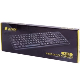 تصویر کیبورد با سیم الون مدل K500 Eleven K500 Wired Gaming Keyboard