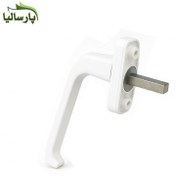 تصویر دستگیره یک طرفه پنجره UPVC سفید 