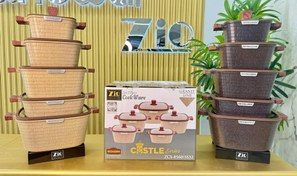 تصویر سرویس قابلمه زیو مدل ZCS-8570 ده پارچه 