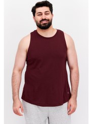 تصویر جلیقه‌های تمرینی بدون آستین مردانه مناسب ورزش، رنگ مارون برند champion Men Sportwear Fit Sleeveless Training Vests, Maroon