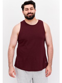 تصویر جلیقه‌های تمرینی بدون آستین مردانه مناسب ورزش، رنگ مارون برند champion Men Sportwear Fit Sleeveless Training Vests, Maroon