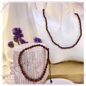 تصویر نیم ‌ست سنگ دلربا قهوه ای تراش جواهری کد S44 