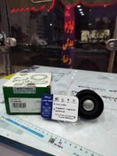 تصویر غلتک هرزگرد دینام پایه دار EF7 برند INA اصلی آلمان با لیبل قدیمی شرکتی ایساکو 