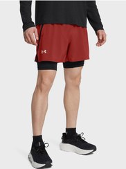 تصویر شلوارک 2 در 1 5 اینچی لانچ برند under armour Launch 5'' 2-In-1 Shorts