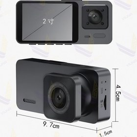 تصویر دوربین ثبت وقایع خودرو 3 لنز مدل S10 -WiFi 3-lens S10-WiFi car event recording camera