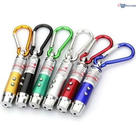 تصویر لیزر پوینتر سه کاره Laser and LED Light and Key Chain - 3 in 1 Laser Pointer