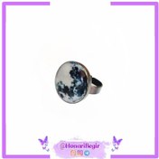 تصویر انگشتر رزینی ماه شب تاب Moonlight Resin Ring
