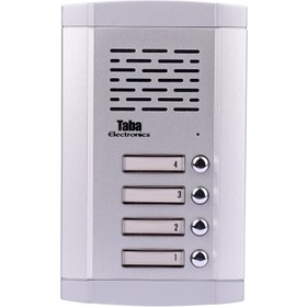 تصویر پنل آیفون صوتی تابا الکترونیک 4 واحدی TL-680 Taba TL-680 door Phone Panel