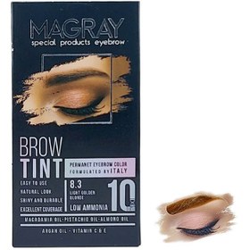 تصویر کیت رنگ ابرو حرفه ای ماگرای شماره 8.3 Brow Tint Eyebrow Color Kit