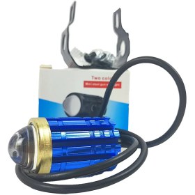 تصویر چراغ پروژکتوری دو رنگ فلاشر موتور سیکلت و ماشین LED Car Spotlight, 10W 10-30V Motorcycle Headlight Bulb IP68