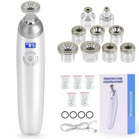 تصویر دستگاه میکرودرم ابریژن الماس، دستگاه میکرودرم ابریژن 3 حالته الماس NALACAL 032485 برای از بین بردن جوش سر سیاه، ابزار مراقبت از پوست صورت، دستگاه میکرودرم ابریژن حرفه ای مسافرتی خانگی قابل حمل - ارسال 30 روز کاری 