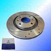 تصویر دیسک ترمز چرخ جلو پژو 405 سوراخ دار ونیز 