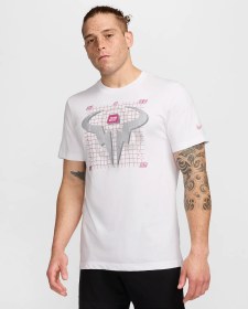 تصویر تی شرت تنیس مردانه نایک Rafa Nike Court Dri-FIT– سفید 