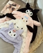 تصویر شال و کلاه بچگانه ی پمپی کرومی 92140 