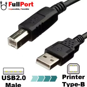 تصویر کابل پرینتر طول 1.5 متر دی نت CABLE PRINTER USB D-NET ا Dnet 1.5 Meter Long Printer Cable Dnet 1.5 Meter Long Printer Cable