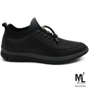 تصویر کفش کتانی اسپرت چرم راحتی مردانه | کد:M88 | چرم میخچی 
