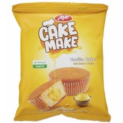 تصویر کیک میک وانیلی با مغز کرم کاستارد مزمز - 52 گرم 