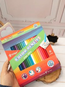 تصویر مداد رنگی 24 رنگ 