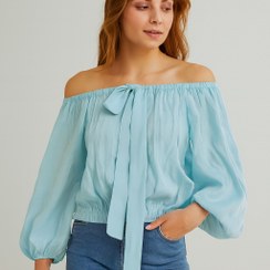 تصویر شومیز زنانه ساتن شاین وارداتی 