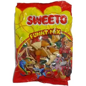 تصویر پاستیل میوه ای سوئیتو 1 کیلو گرم با طرح چیز کیک sweeto funny mix 1kg