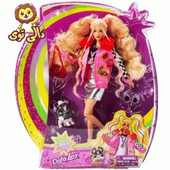 تصویر عروسک باربی دفا لوسی مدل 8497 همراه با سگ سایز ۳۰ سانتیمتر 