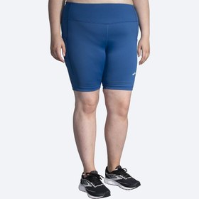 تصویر بایکر ورزشی زنانه بروکس Brooks Method 8″ Short Tight آبی تیره 