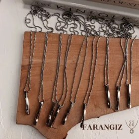 تصویر گردنبند استیل مکعب عشق ۶۰ سانتیمتر 