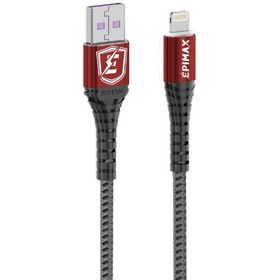 تصویر کابل آیفونی فست شارژ Epimax EC-43 5A PD 1.2m Epimax EC-43 5A PD 1.2m Charging & Transmition Data Cable