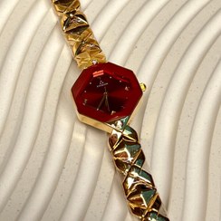 تصویر ساعت زنانه قرمز 