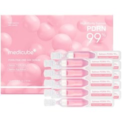تصویر سرم ترمیم‌کننده پوست مدیکیوب مدل PDRN Pink One Day Serum medicube بسته ۱۰ عددی 