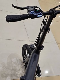 تصویر دوچرخه برقی تاشو الومنیومی WINNER مدل E bike رنگ خاکستری باتری لیتیوم 