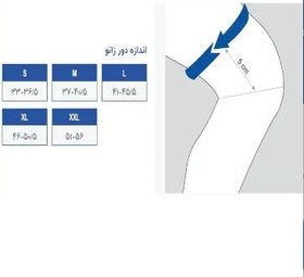 تصویر ثابت نگهدارنده زانو(ايمي بليزر) درمان طب 