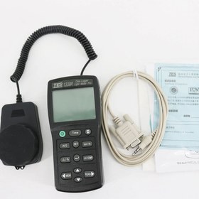 تصویر نورسنج دیتالاگر تی ای اس مدل TES-1339R TES 1339R Data Logger Light Meter Pro