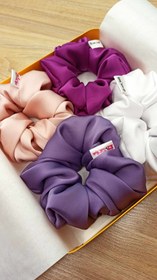 تصویر اسکرانچی مدیوم ابریشم first class Silk Medium Scrunchies