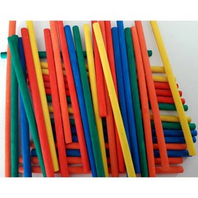 تصویر چوب بستنی رنگی گرد بسته 16 عددی 